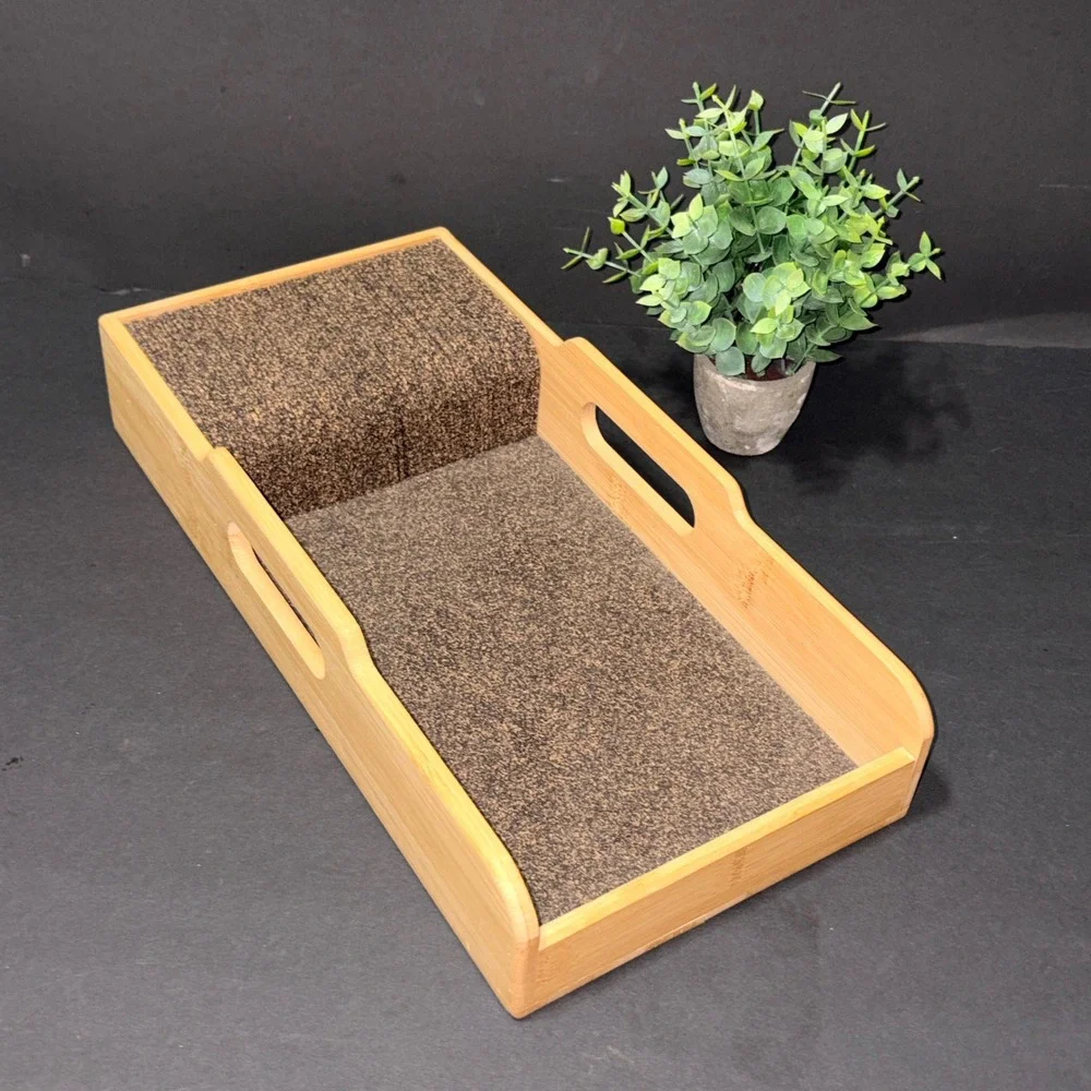 Knife Dock Bamboo Wood with Cork Inserts Dock Knife Organizer Drawer 15